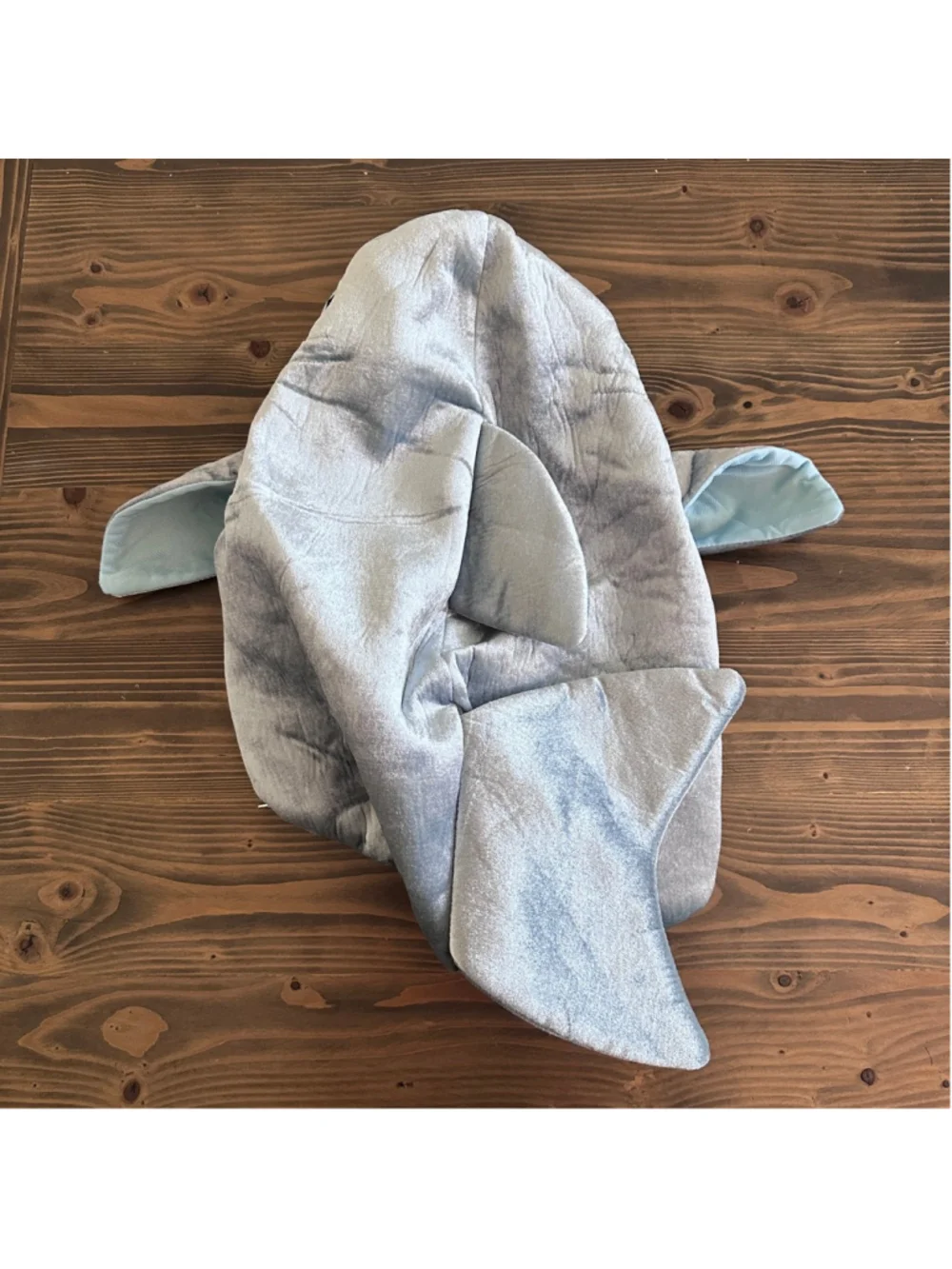Rubies Baby Shark Costume Gray White Halloween Toddler Zip Up Outfit
